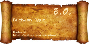 Buchman Oguz névjegykártya